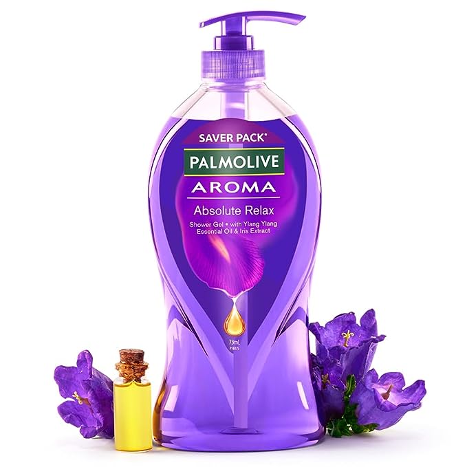 Palmolive Iris Flower & Ylang Ylang Essential Oil Aroma Absolute Relax Shower Gel (750ml)