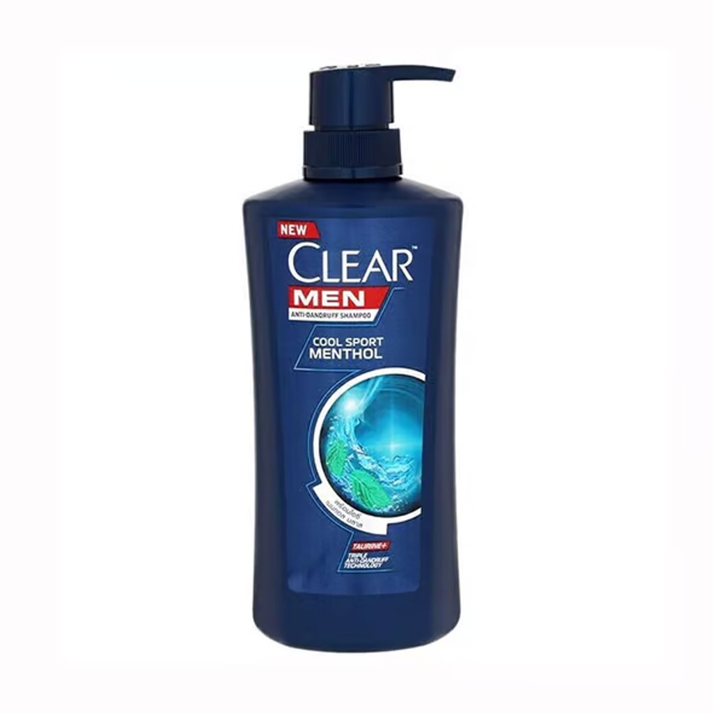 CLEAR Anti Dandruff Cool Sport Menthol Men Shampoo (170ml,340ml,450ml)